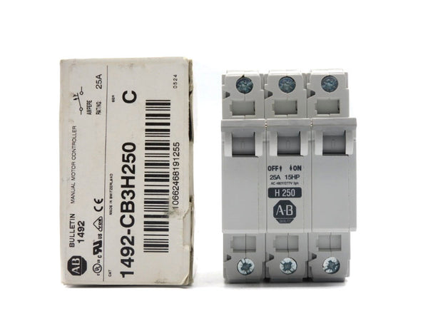 ALLEN BRADLEY 1492-CB3H250 SER. C 277VAC 25A NSMP