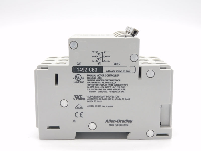 ALLEN BRADLEY 1492-CB3H250 SER. C 277VAC 25A NSMP