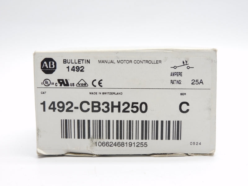 ALLEN BRADLEY 1492-CB3H250 SER. C 277VAC 25A NSMP