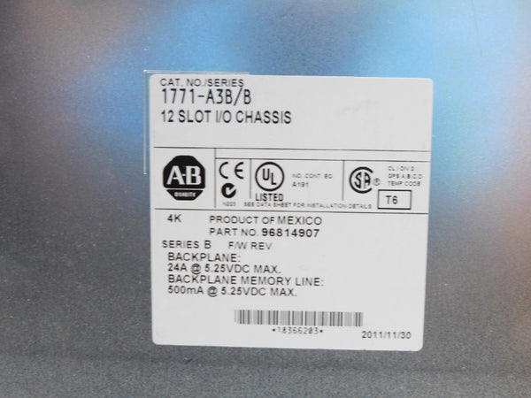 ALLEN BRADLEY 1771-A3B SER. B 5.25VDC 24A NSMP