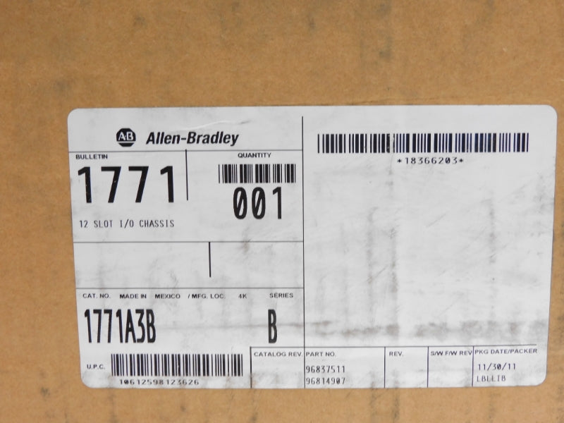 ALLEN BRADLEY 1771-A3B SER. B 5.25VDC 24A NSMP
