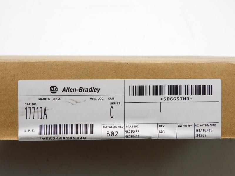 ALLEN BRADLEY 1771-IA SER. C DATE: 2006 NSFS