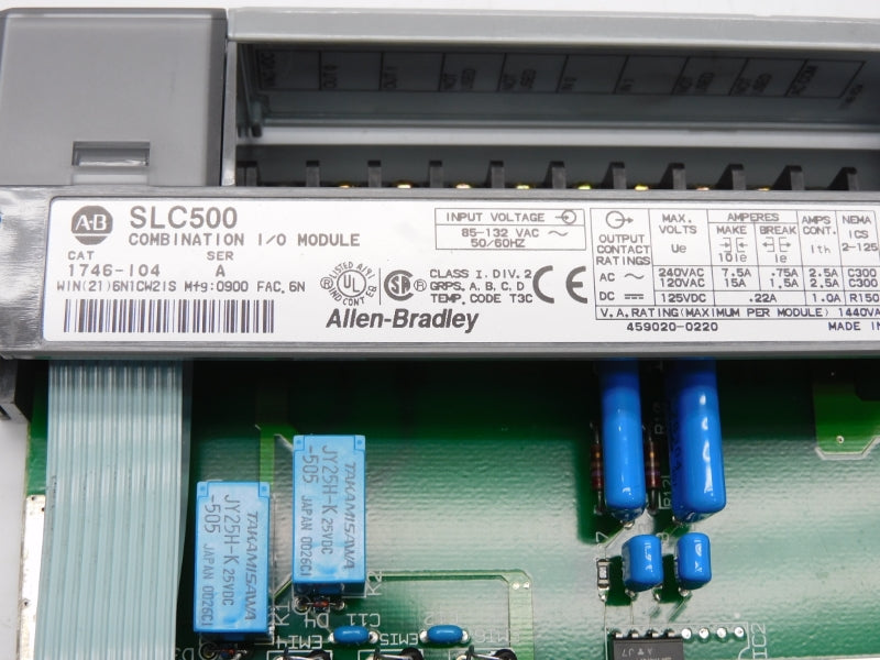ALLEN BRADLEY 1746-IO4 SER. A 85-132VAC 15A NSMP