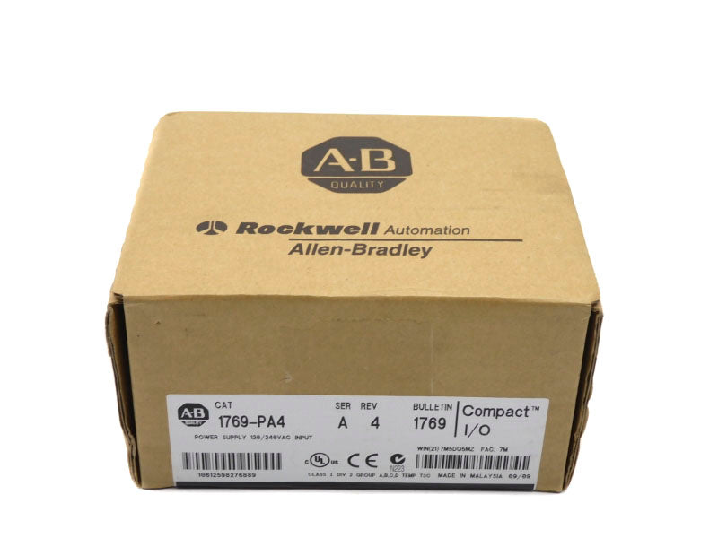 ALLEN BRADLEY 1769-PA4 SER. A 120/240VAC DATE: 2009 NSFS