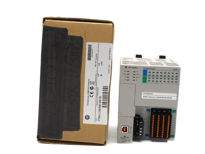 ALLEN BRADLEY 1769-L18ERM-BB1B SER. A 24V 4A F/W 1.004 NSMP