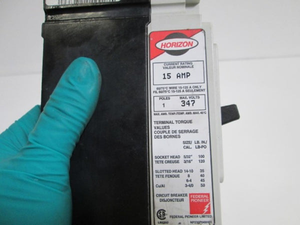 FEDERAL PIONEER 15AMP CIRCUIT BREAKER CE1015E  NSNP