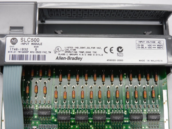 ALLEN BRADLEY 1746-IB32 SER. D 15-30VDC NSMP