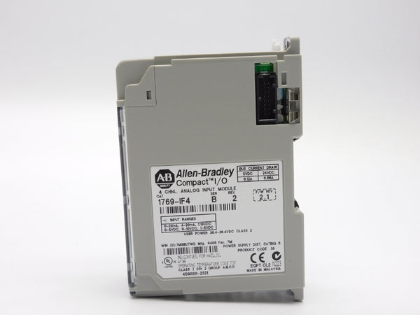 ALLEN BRADLEY 1769-IF4 SER. B F/W 2.1 24VDC NSMP