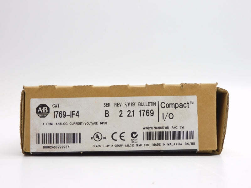 ALLEN BRADLEY 1769-IF4 SER. B F/W 2.1 24VDC NSMP