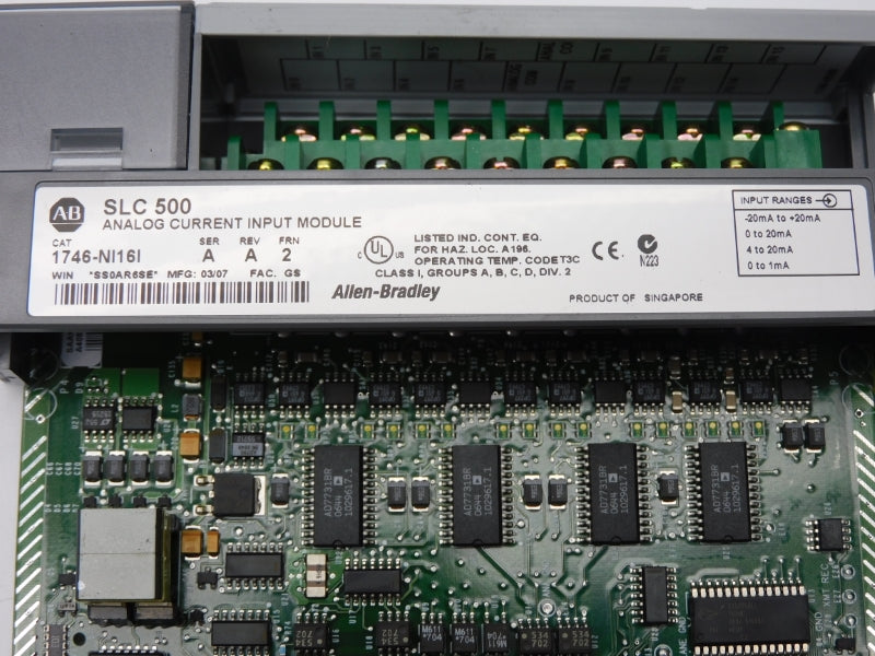 ALLEN BRADLEY 1746-NI16I SER. A F/W 2 NSMP