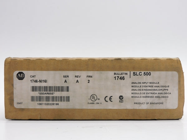 ALLEN BRADLEY 1746-NI16I SER. A F/W 2 NSMP