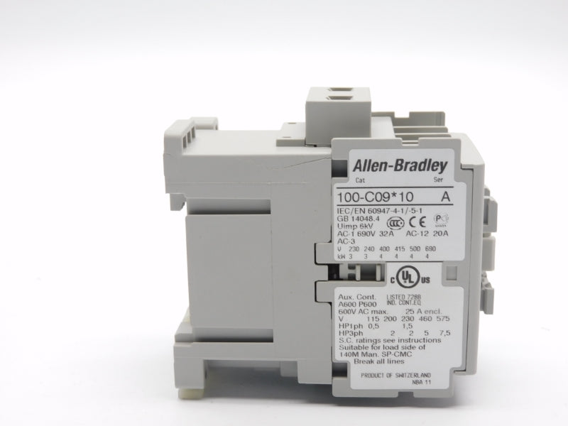 ALLEN BRADLEY 100-C09D10 SER. A 110/120V 32A (AS PICTURED) (BR/WH) NSMP