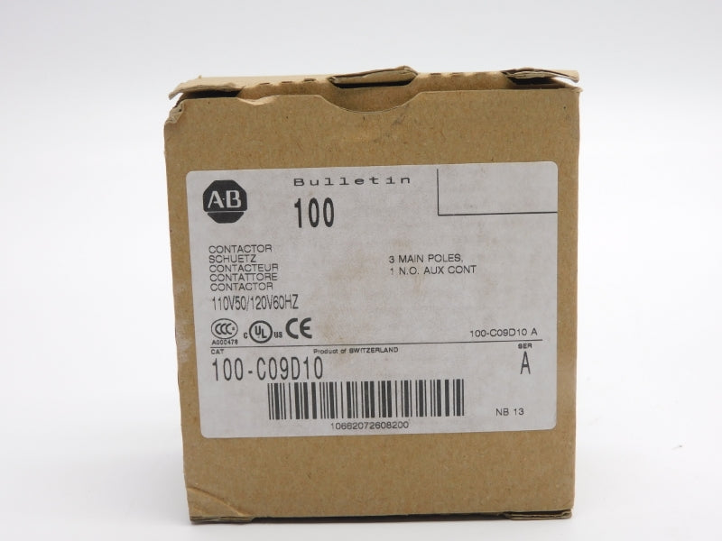 ALLEN BRADLEY 100-C09D10 SER. A 110/120V 32A (AS PICTURED) (BR/WH) NSMP