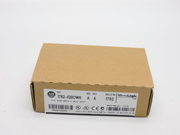 ALLEN BRADLEY 1762-IQ80W6 SER. A 24VDC DATE: 2008 NSFS
