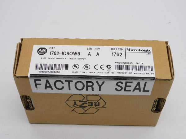 ALLEN BRADLEY 1762-IQ80W6 SER. A 24VDC DATE: 2008 NSFS