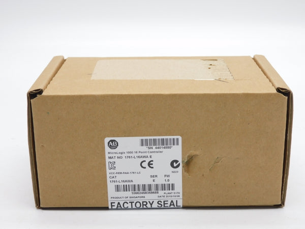 ALLEN BRADLEY 1761-L16AWA SER. E F/W 1.0 DATE: 2015 NSFS