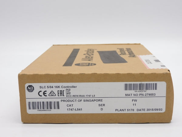 ALLEN BRADLEY 1747-L541 SER. D F/W 11 DATE: 2015 NSFS