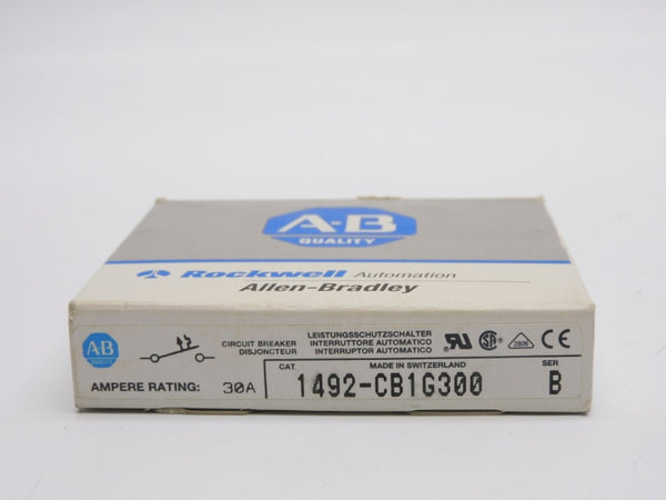 ALLEN BRADLEY 1492-CB1G300 SER. B 277VAC 30A (GY/BL) NSMP