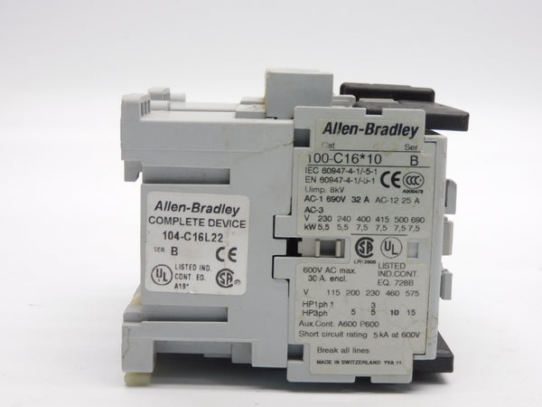 ALLEN BRADLEY 104-C16L22 SER. B 110/120V 32A NSNP