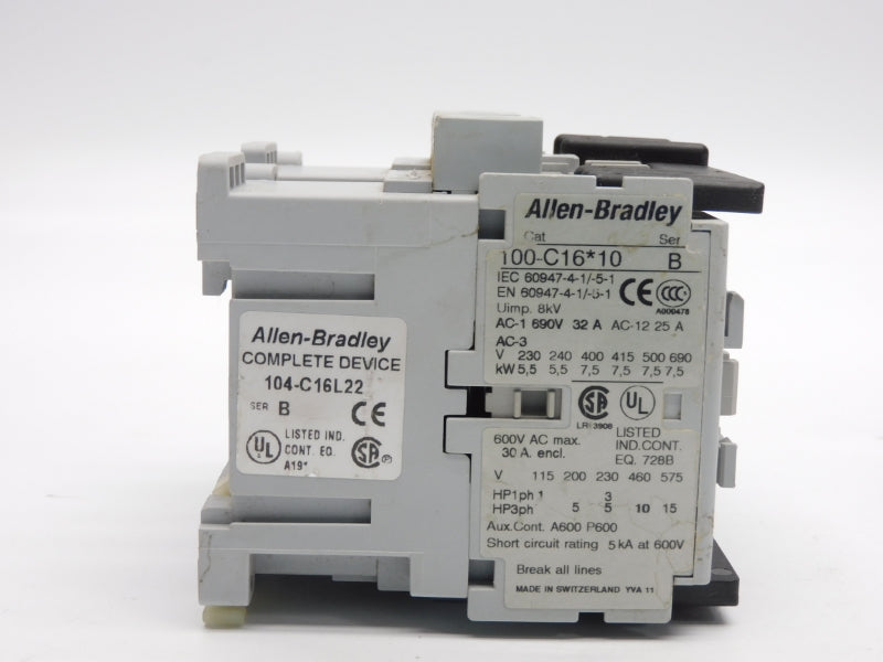 ALLEN BRADLEY 104-C16L22 SER. B 110/120V 32A NSNP