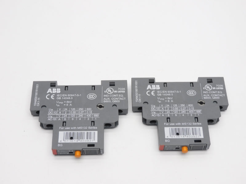 ABB 1SAM301901R1001 CK1-11 690V 6A (PKG OF 2) NSMP