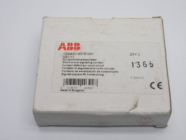 ABB 1SAM301901R1001 CK1-11 690V 6A (PKG OF 2) NSMP