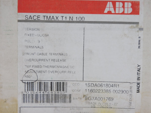 ABB 1SDA061804R1 SACETMAXT1N100 500V 50A NSMP