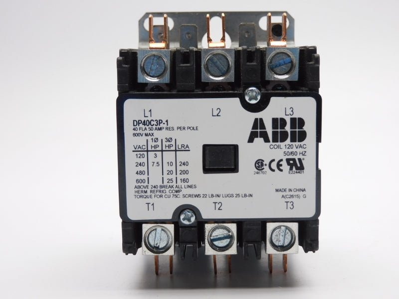 ABB DP40C3P-1 120VAC 40A NSNP