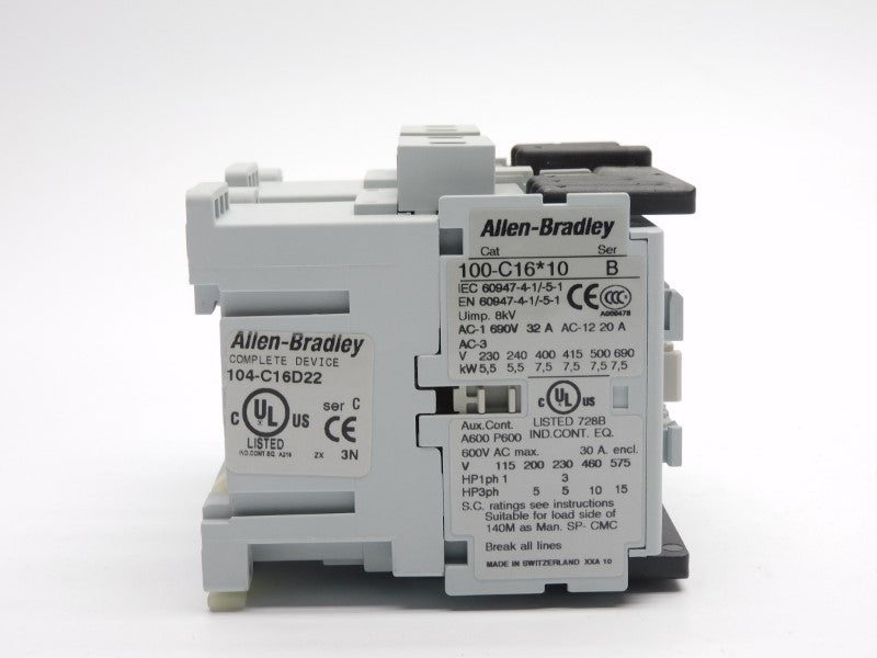 ALLEN BRADLEY 104-C16D22 SER. C 110/120V 32A NSNP