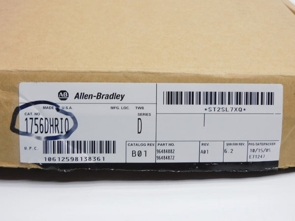 ALLEN BRADLEY 1756-DHRIO SER. D F/W 6.2 24VDC (NO TERMINAL) NSMP