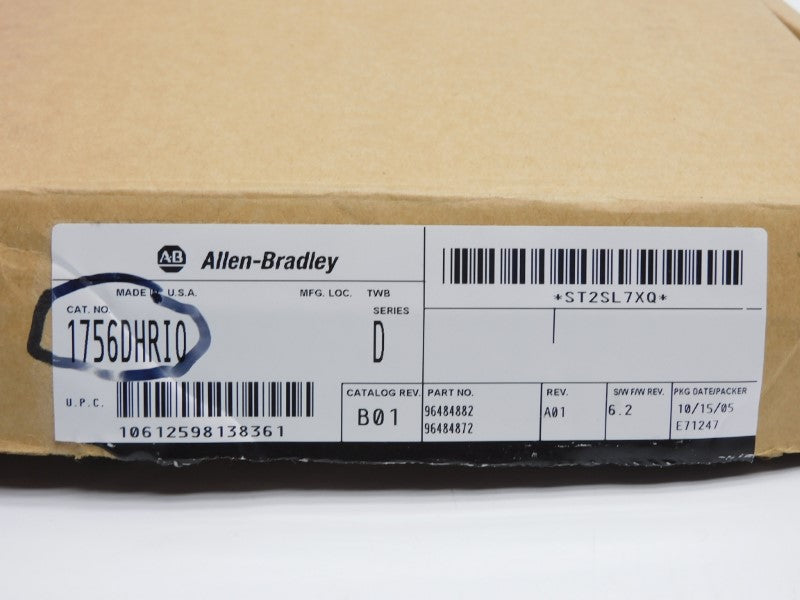 ALLEN BRADLEY 1756-DHRIO SER. D F/W 6.2 24VDC (NO TERMINAL) NSMP