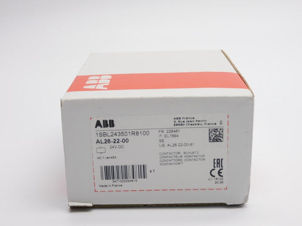 ABB 1SBL243501R8100 AL26-22-00 24VDC 45A (AS PICTURED) NSMP