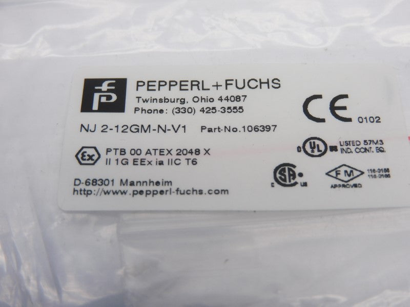 PEPPERL+FUCHS NJ2-12GM-N-V1 106397 NSMP