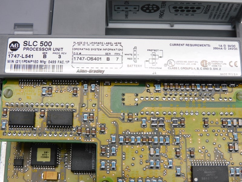 ALLEN BRADLEY 1747-L541 SER. B F/W 7 24VDC 1A (NO KEY/TERMINAL) NSNP