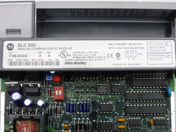 ALLEN BRADLEY 1746-NIO4I SER. A REV. A -/+10VDC (NO TERMINAL) NSNP