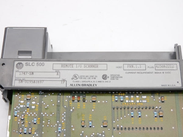 ALLEN BRADLEY 1747-SN SER. A F/W 1.1 5VDC (NO DOOR/TERMINAL) UNMP