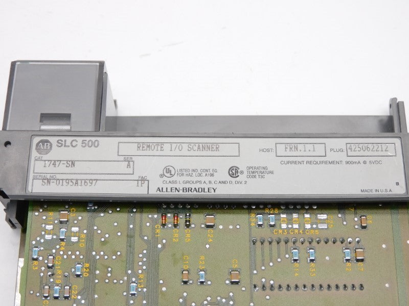 ALLEN BRADLEY 1747-SN SER. A F/W 1.1 5VDC (NO DOOR/TERMINAL) UNMP