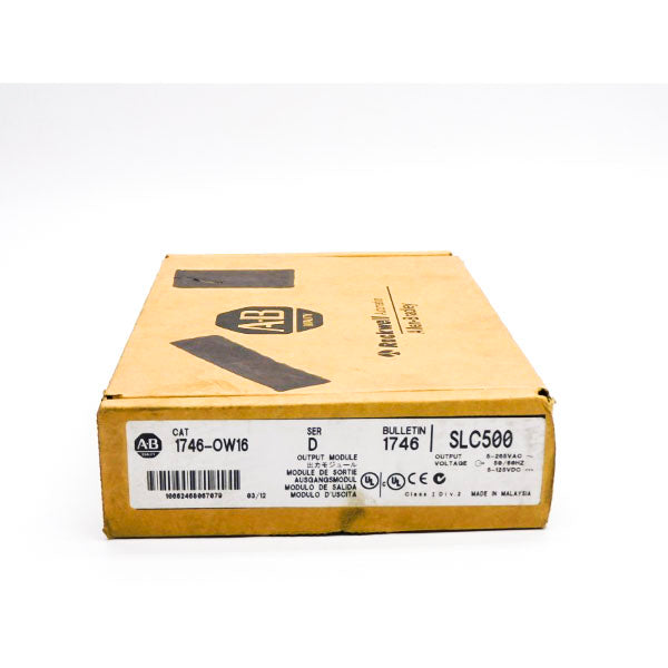 ALLEN BRADLEY 1746-OW16 SER. D DATE: 2012 NSFS
