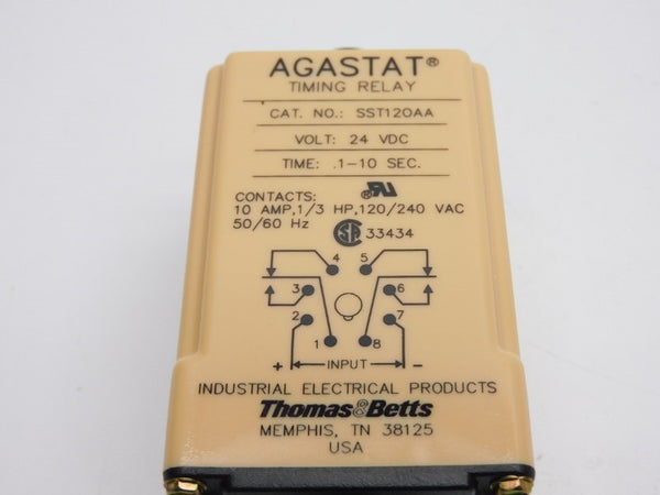 AGASTAT SST120AA 24VDC 10A .1-10S NSNP
