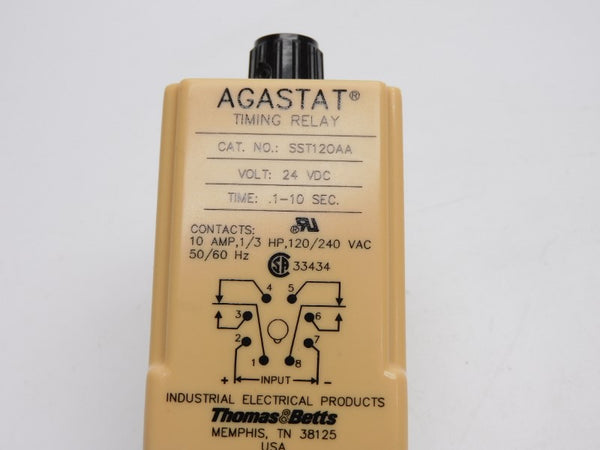 AGASTAT SST120AA 24VDC 10A .1-10S NSMP