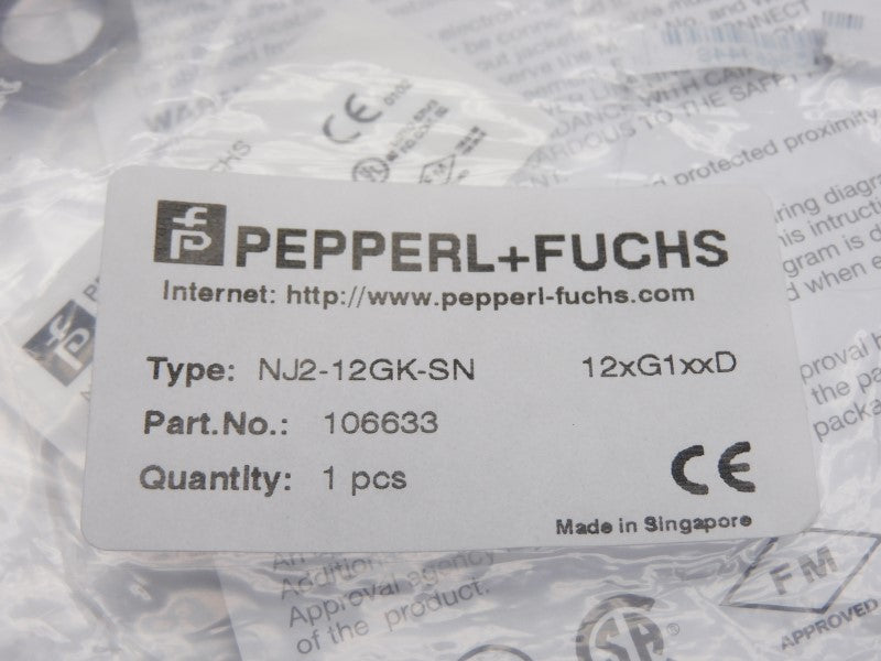 PEPPERL+FUCHS NJ2-12GK-SN 106633 NSMP