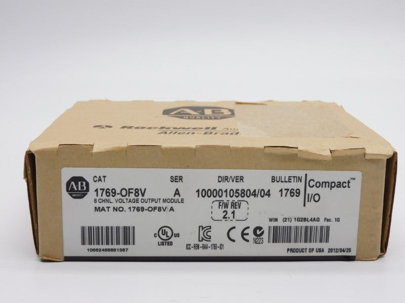 ALLEN BRADLEY 1769-OF8V SER. A F/W 2.1 DATE: 2012 NSFS