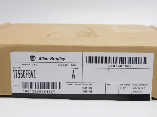 ALLEN BRADLEY 1756-OF6VI SER. A F/W 1.12 24VDC NSMP