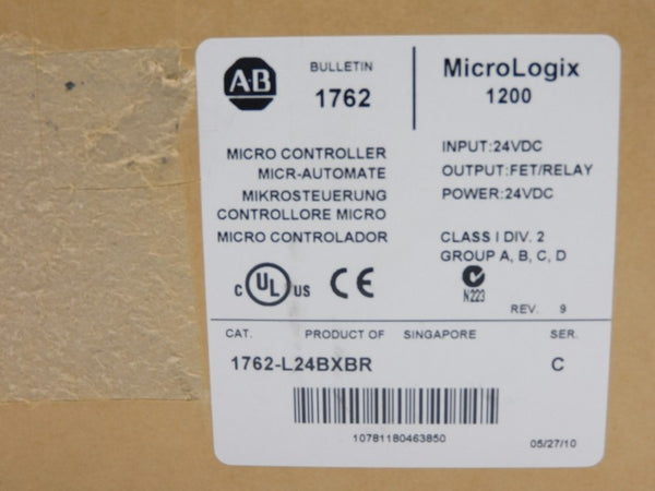 ALLEN BRADLEY 1762-L24BXBR SER. C F/W 12 24VDC 1.5A NSMP