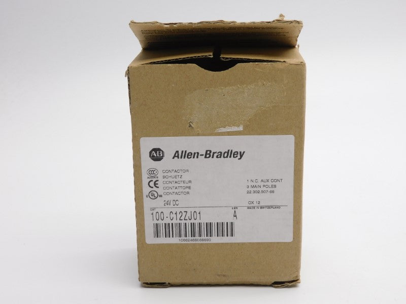 ALLEN BRADLEY 100-C12ZJ01 SER. A 24VDC 32A (AS PICTURED) (BR/WH) NSMP