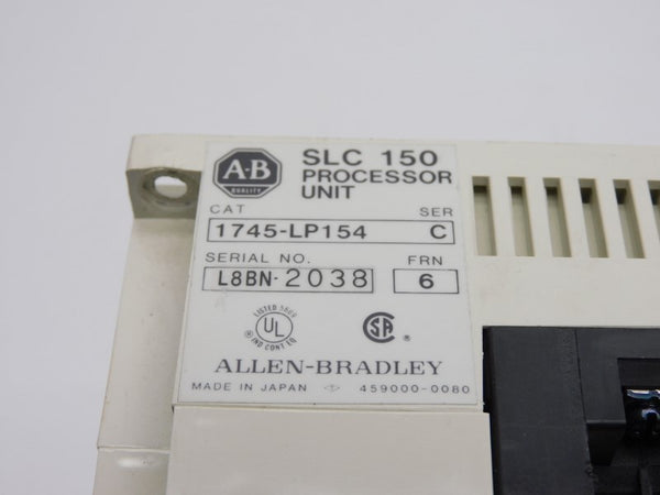ALLEN BRADLEY 1745-LP154 SER. C F/W 6 10-250VAC 2.5A (NO DOOR) UNMP