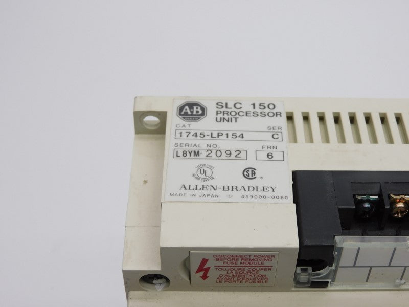ALLEN BRADLEY 1745-LP154 SER. C F/W 6 10-250VAC 2.5A UNMP