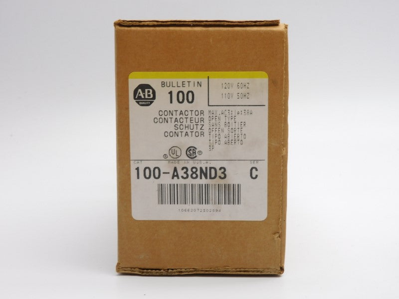 ALLEN BRADLEY 100-A38ND3 SER. C 110/120V 38A (BR/YL) NSMP