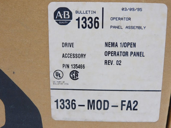ALLEN BRADLEY 1336-MOD-FA2 135466 REV. 02 NSMP