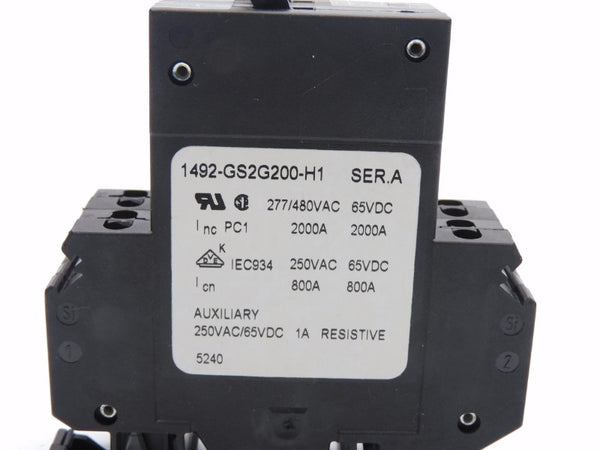 ALLEN BRADLEY 1492-GS2G200-H1 SER. A 480VAC 20.0A (BL/GY) NSMP